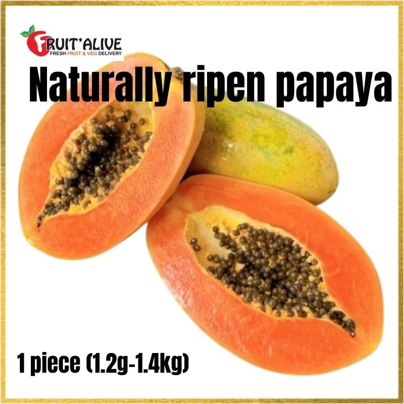 Naturally ripened papaya